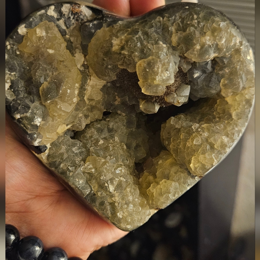 Huge Heart-Shaped Septarian Geode
